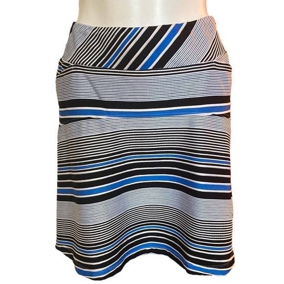 Tail Blue Black Striped Golf Skort Size L - Picture 1 of 6